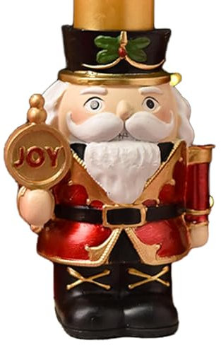 Bougeoir casse-noisette de Noël | Bougeoir de vacances | Décoration de bureau | Décoration de table de Noël | Casse-noisette pour salle à manger, fête, Noël, Thanksgiving Table de cheminée