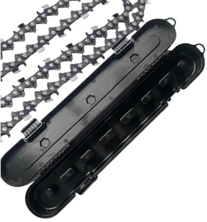 Saycker Kettensägenkoffer, robuster Kettensägen-Aufbewahrungskoffer für 15,2–50,8 cm lange Klingenketten, tragbarer Kettensägenhalter, Ketten-Organizer, hält Ketten organisiert und entwirrt,