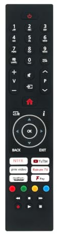 RC45137P Telecomando universale di ricambio applicabile per Logik/Nordmende/Techwood L32SHE22 L32SHE22(A) ARTX55UHD ARTX65UHD 43AO11UHD 50AO11UHDA 55AO11UHDA 65AO11UHD L39SHE21 LED Smart HD HDR