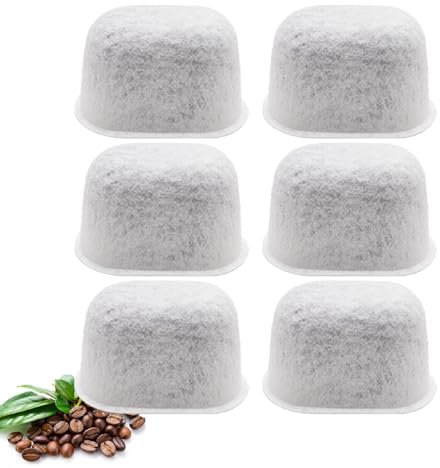 maierke Confezione da 6 filtri per caffè al carbone di ricambio per Breville per macchina espresso 450/500/810/840/860/870/878/880 ricambio per BWF100 per Sage 500/810/870/875/878/880