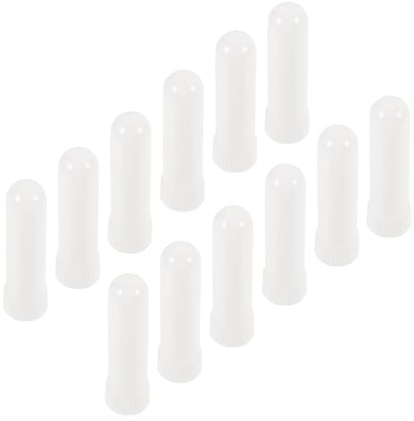 IWOWHERO 12stücke Naseninhalator-stick für Ätherische Öle Aromatherapie- -tube Leere Naseninhalatorröhrchen zum Befüllen Praktisches Design für Unterwegs