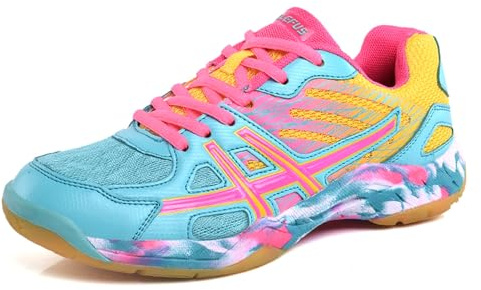 sekiueo Zapatillas De Bádminton Hombre Tenis para Niños Pickleball Deportivas Ligeras Antideslizantes para Cancha De Squash En Interiores