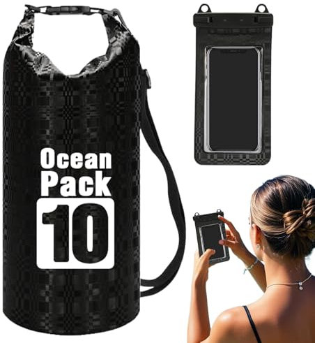 Generisch Wasserdichte Tasche - Reise-Wassersäcke Für Outdoor-Aktivitäten,Leichter -Rucksack Mit Aufbewahrungsfunktion Für Camping Wandern Einkaufen Schwimmen Und Outdooraktivitäten