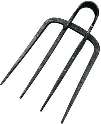 Harilla Rastrello da Giardino con Forcone per La Rimozione delle Erbacce E Strumenti di Sostituzione, Style D
