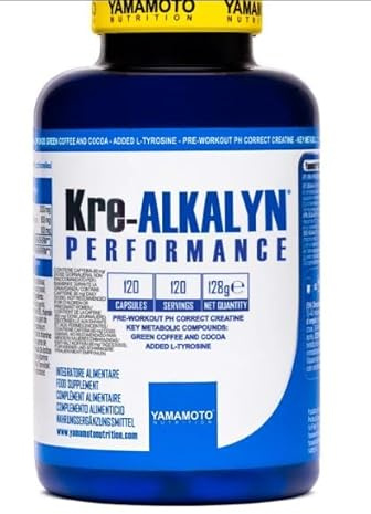 Kre Alkalyn Performance 120 compresse - creatina alcalina tamponata - Senza Glutine e Senza Lattosio- vegano