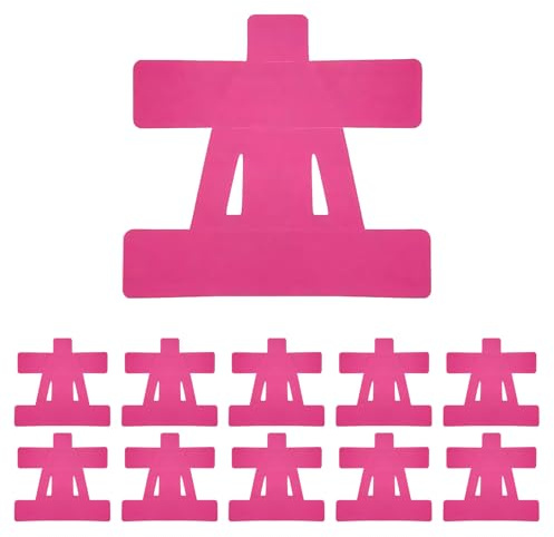 KLINNA 10 unidades de cintas de kinesiesio precortadas para hombros, cinta adhesiva precortada para hombros, resistente al agua y elástica, ideal para deportes, bádminton y alivio del dolor (rosa)