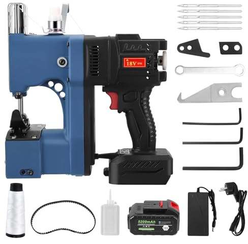 Yapasopu 5200mAh Eléctrica Sacos Maquinas de Coser 18V 14000RPM sellador de bolsas industrial maquina de coser de mano para bolsa de plástico de papel de arroz saco de piel de serpiente