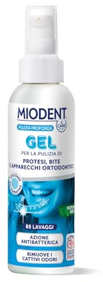 Miodent Care For You Gel per Protesi Dentali, Bite e Apparecchi Ortodontici – Pulizia Quotidiana con Azione Antibatterica – Fino a 80 Lavaggi – 100 ml