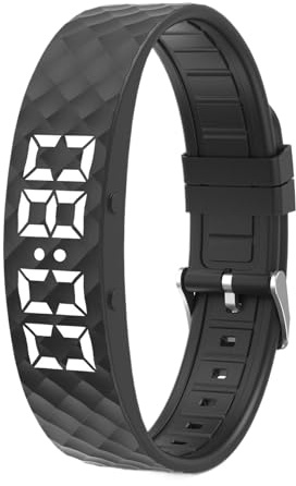 Generico Bracciale sveglia - Orologio timer silenzioso - Allarme da polso regolabile con vibrazione | Per dormire Anziani Donne anziane Uomini Adulti Ragazze Bambini