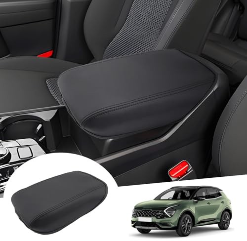 GAFAT Compatibile con Kia Sportage NQ5 2026 2027 – 2022 (cambio automatico), copertura per bracciolo centrale, Facelift Sportage 2026, protezione per braccioli, microfibra PU, imbottitura in pelle