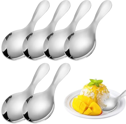 Dosierlöffel 5er-Set – Mini Löffel Edelstahl für Kaffee, Proteinpulver & Zucker, Kleine Mehlschaufel mit kurzem Griff, Messlöffel Set für Holy Energy, Salz, Tee und Desserts, Portionierlöffel