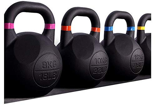 Kettlebells AGYH Gusseisen, Matte Anti-Rutsch-Griffe, Verwendet for Core Training In Muskeltraining, Krafttraining, Gewichtsbereich, 12kg / 16kg / 20kg / 24kg (Size : 20kg/44lb)