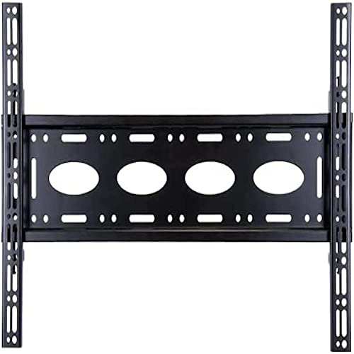 B-Tech BT8442/B Universal Flat Screen Fixed Wall Mount with Lateral Adjustment, Low Profile Design, Suitable for Large Screens up to 80kg, Collar compatible for Pole Mounting (VESA 600) – Black