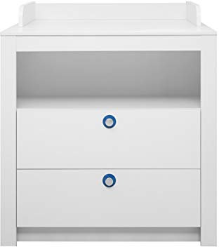 Nicht Zutreffend Wickelkommode Wickeltisch | Dekor | Weiß | 1 Fach | 2 Schubladen