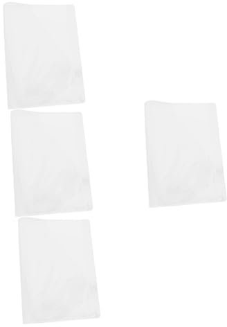 TEHAUX 4stücke Buchschutzfolie Transparente Buchhülle Für Notizbücher Wiederverwendbare Schutzfolie Gegen Abnutzung Für Schule Und Zuhause Leicht Anbringbar Und Abnehmbar