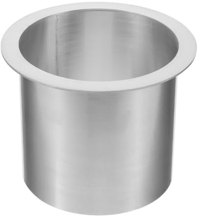 Alipis Tapa De Cubo De Basura Integrada Tolva De Basura Para Encimera Cubo De Basura Redondo Tapa De Soporte De Basura De Acero Inoxidable Para Cocina Baño Y Oficina