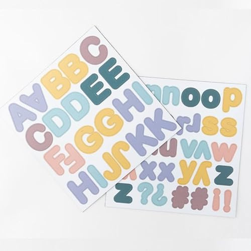 Ferflex - Magnetisches Alphabet für Kinder ab 3 Jahren – 125 Magnetbuchstaben in Blau & Karamell – Pädagogisches Spiel – Für alle magnetischen Oberflächen geeignet