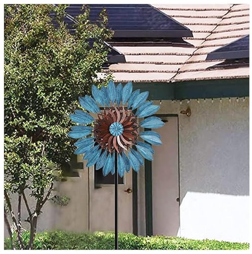 Windrad Metall 213cm Groß, Windrad Groß FüR DraußEn XXL, WindräDer FüR Terrasse Und Garten