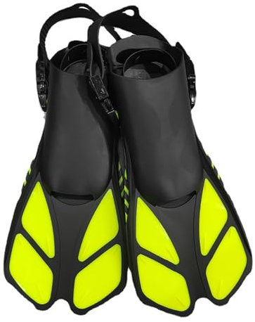 Bottone Kurze Schnorchelflossen, Reisegröße, verstellbar, offene Ferse, Schwimmflossen, Scubas-Flossen, verstellbare Haspen, Schwimmflossen