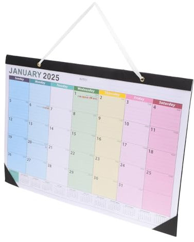 SHOWERORO Wandkalender Für Zuhause Akademischer Wandkalender Mit Dekorativem Design Monatsübersicht Und Praktische Planung Für Schule Und Büro