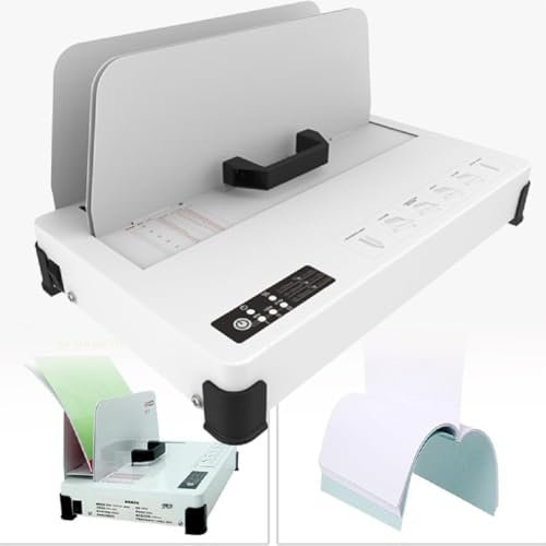 GAYAYAS Thermobindegerät 1-50 MM Bindestärke, PTC-Keramikheizung, eingebautes Kühlregal, Buchrücken-Bindeset, für Dokumente, Berichte