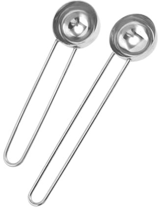 Cabilock 2piezas Cucharas Medidoras Inoxidable Para Hornear Cucharilla Medidora Cazo Medidor Mango Para Hornear y