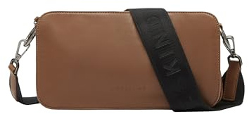 LIEBESKIND Berlin Umhängetasche „Clarice M“ I Schultertasche Leder Damen | Crossbody Bag mit verstellbaren Schulterriemen I Fächer mit Reißverschluss und Knopfverschluss