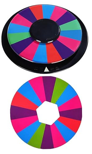 KICHOUSE Mesa Giratoria para Juegos De Beber Rueda De Premios Diseño Divertido para Entretenimiento