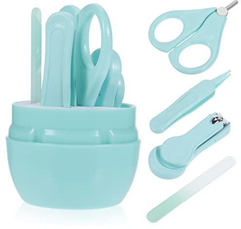 Vaguelly Nagelknipser Glasnagelfeile Babyschere Und Pinzette Für Neugeborene Nagelpflegeset Für Empfindliche Babynägel