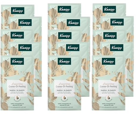 Kneipp Luxuriöses Creme-Öl-Peeling - Körperpeeling mit Bio Sheabutter und feinen Zuckerkristallen - 15 x 40ml
