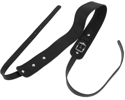 Leder Verstellbarer Tuba Gurt Schwarz für Posaune und Tuba | Tragegurt mit Kreativer Form, Schulterdruck und Rückenlast, Praktisch und Anpassbar