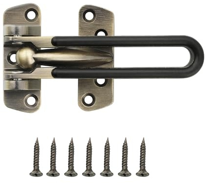 Door Chain, Gate Lock for Front Door, Swing Bar Door Guard Lock