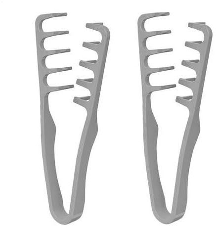 2 Pièces Peigne Texturé, Peigne Hommes Dent Large, Démêlant pour Cheveux Bouclés, Outil Volumisant les Racines, Peignes à Dents Larges, Accessoire de Toilettage pour la Coiffur pour Femme