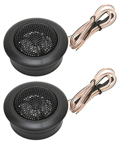 AKLOSIPY Tweeter Dôme de Voiture 120W, 2 Haut-parleurs Stéréo Haute sensibilité pour Une Expérience Sonore Supérieure dans Les Systèmes Automobiles