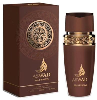 Aswad Bold Reserve Eau de Parfum 100 ml Uomo - Profumo Maschile Speziato e Legnoso - Fragranza Intensa e Raffinata, Lunga Durata