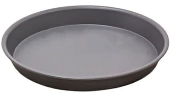 AILIUXIAOYAN Blumentopf-Untersetzer Kreisförmige Untertasse aus Kunstharz for Gartenpflanzen, graue Tropfschalen for Blumentöpfe(L)