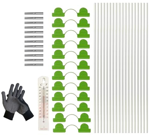 Cerchio da giardino for aiuole rialzate | Cerchio for tunnel for serra in fibra di vetro lungo 1,4 piedi, telaio for rete in fibra di vetro, for rete for letti rialzati fragola