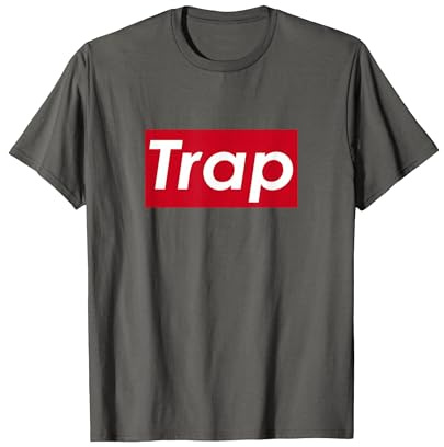 Trap Musica King Concerto Swag Beat Dj Live Testi Queen Top Maglietta, Uomo, Asfalto, M