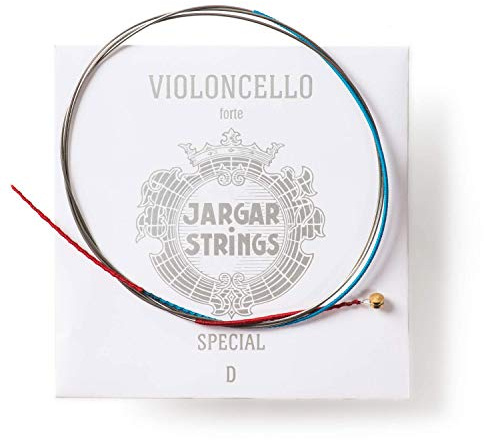 JARGAR Ce-DCMSp Cello Classic D-Saite-Speciell, medium (0,99 mm) för cello Röd // röd Forte/tung