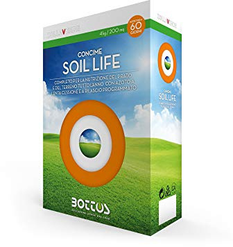 Bottos concime Soil Life Completo per Il Mantenimento del Prato 16-0-15 +2 MgO +I.M.I.