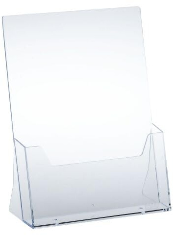 Taymar Présentoir de Table, 1 Compartiment, Transparent
