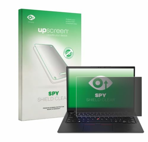 upscreen Blickschutzfolie für Lenovo ThinkPad X1 Carbon Touch 14 | (10. Gen.) Anti-Spy Displayschutz Made in Germany Privacy Screen Protector Sichtschutz Blaulichtfilter Klare Folie