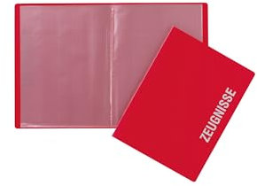PAGNA 21008-03 Zeugnismappe A4 PP rot