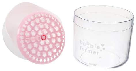 FRCOLOR Facial Foam Maker Bubble Former Red Heart Design, Manual Face Wash Foamer for Dense and Delicate Cleanser Bubbles, Suitable for Daily Skincare Use