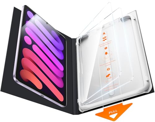 SMARTDEVIL 2 Stück Schutzfolie für iPad Mini 7./6. Gen. 8,3 Zoll (2025/2021) – Einfache Installation, Displayschutzfolie aus gehärtetem Glas, 9H Härte, HD-Klarheit, Blasenfrei, Kratzfest