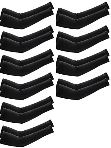 Qussedser 1Set di Pezzi di Ricambio per Manicotti di Raffreddamento per Uomo e, per, Ciclismo, Escursionismo, Golf, Nero