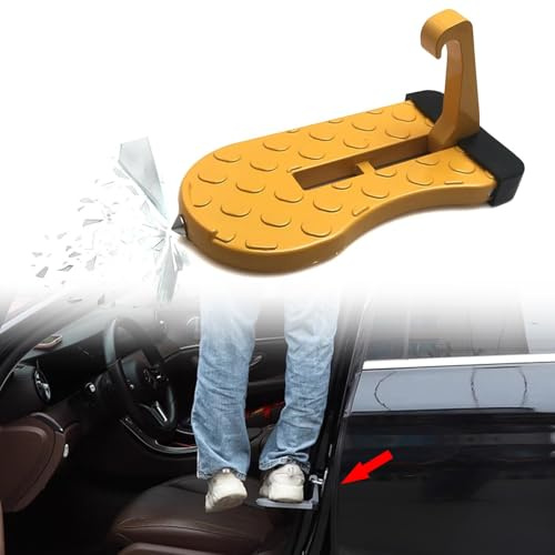 BSFYJXW Marchepied de Porte de Voiture pour Alfa Romeo 147 GT Brera 155 156 159 166 939 Giulia Mito Spider Tonale, Pédale de Crochet de Véhicule, Repose-Pieds de Véhicule avec Marteau de Sécurité