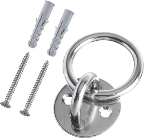 Toyvian 1 Satz Wandmontierter Suspension Trainer Halterung Fixierplatte für Yogatuch Schlingentrainer und Gymnastikringe Stabile Konstruktion für Drinnen und Draußen zu Installieren