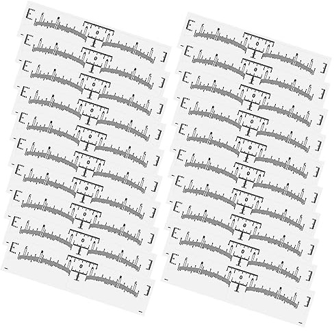 VALICLUD 50pièces Règle à Sourcils Jetable Outil De Positionnement De Ligne Des Sourcils Marqueur Pour Sourcils Règle De Mesure Pour Ligne De Pratique Modelage Des Pour Maquillage