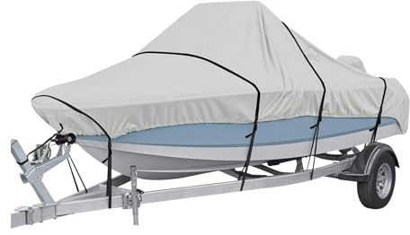 Ergocar Tela In Kayak Copertura 420D 6 Metri*2,9 Metri a v Dello Scafo Antipolvere a Prova Uv Con Sacchetti Stoccaggio Adatti Alle Imbarcazioni 17-19 Piedi